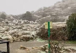 Schnee in El Torcal.