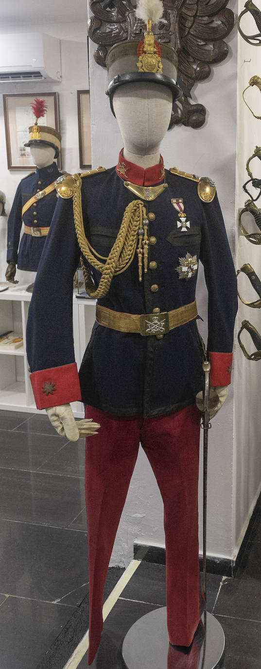 In a building in Plaza San Francisco in Malaga is one of the most important military uniforms collection in Spain 
