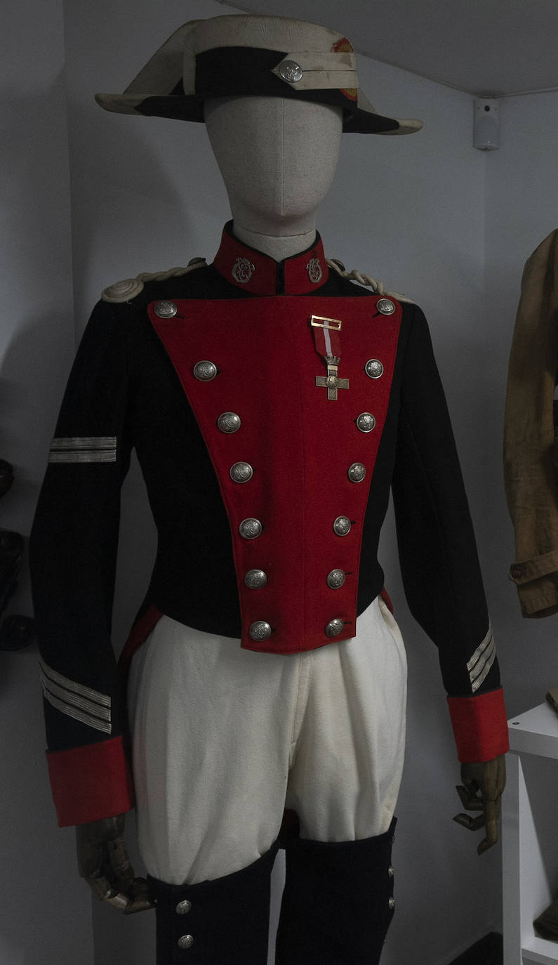 In a building in Plaza San Francisco in Malaga is one of the most important military uniforms collection in Spain 
