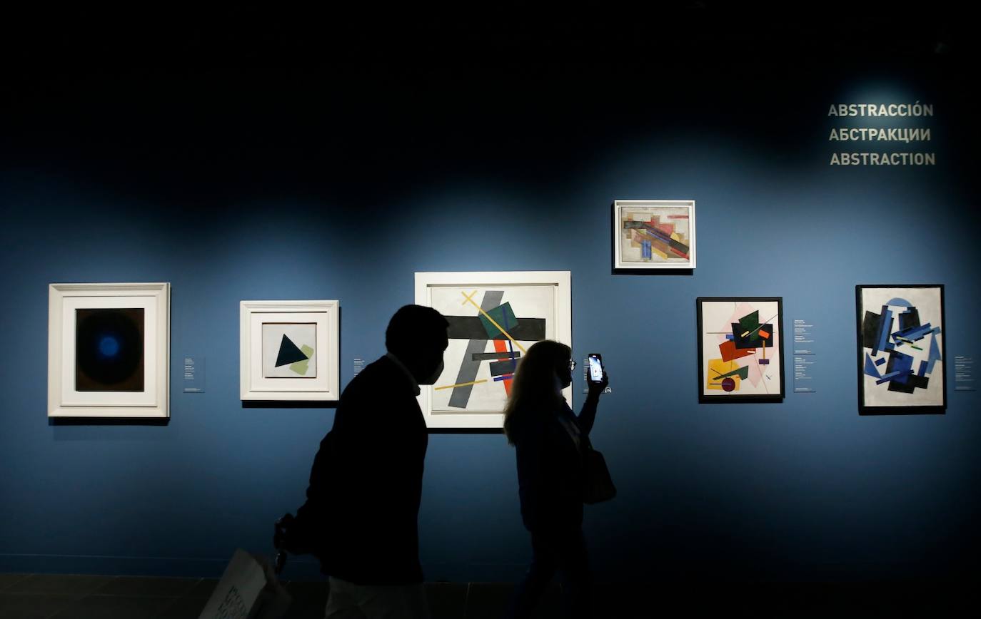 Avant-garde art at the Malaga Russian museum.