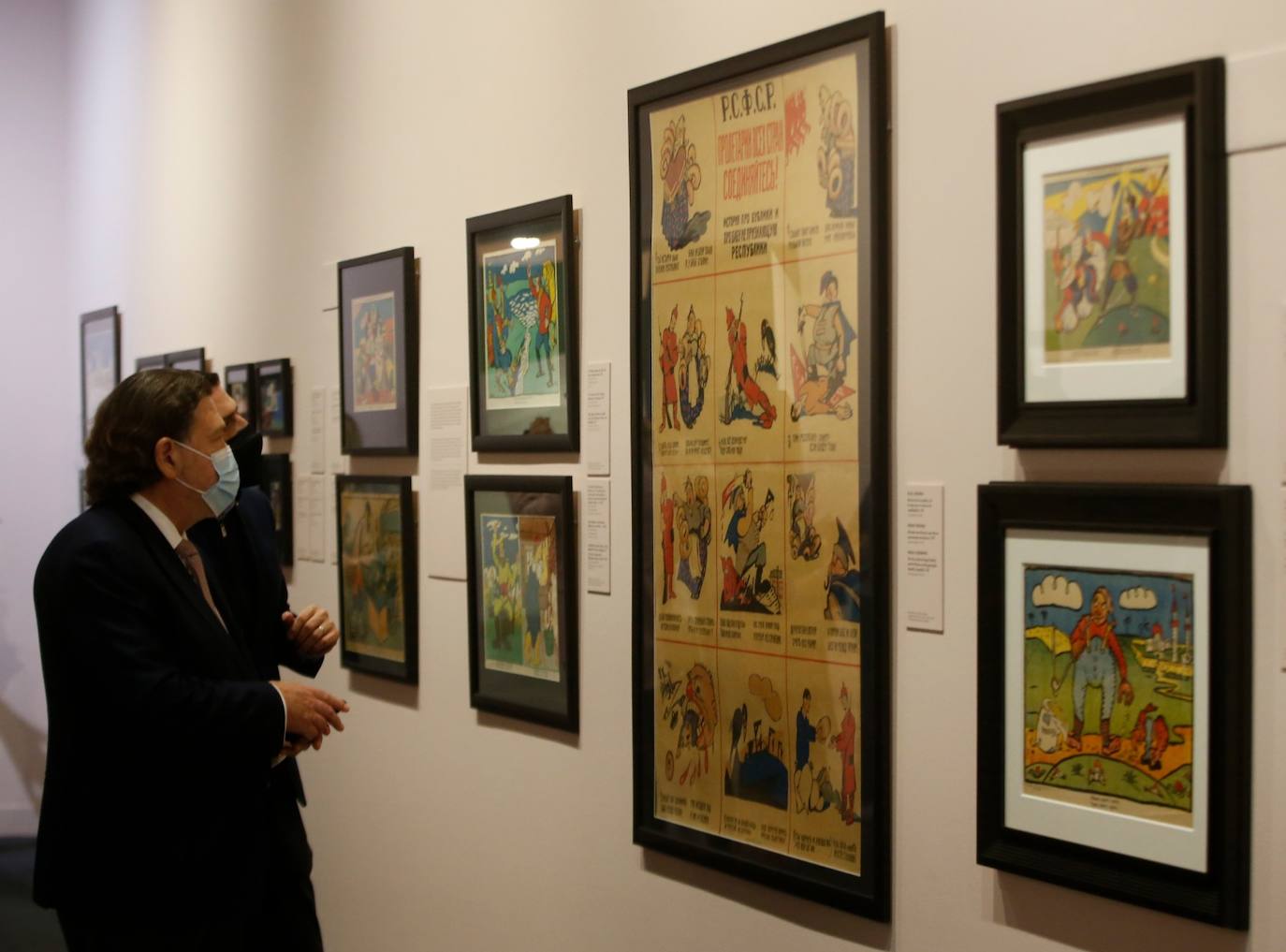Avant-garde art at the Malaga Russian museum.