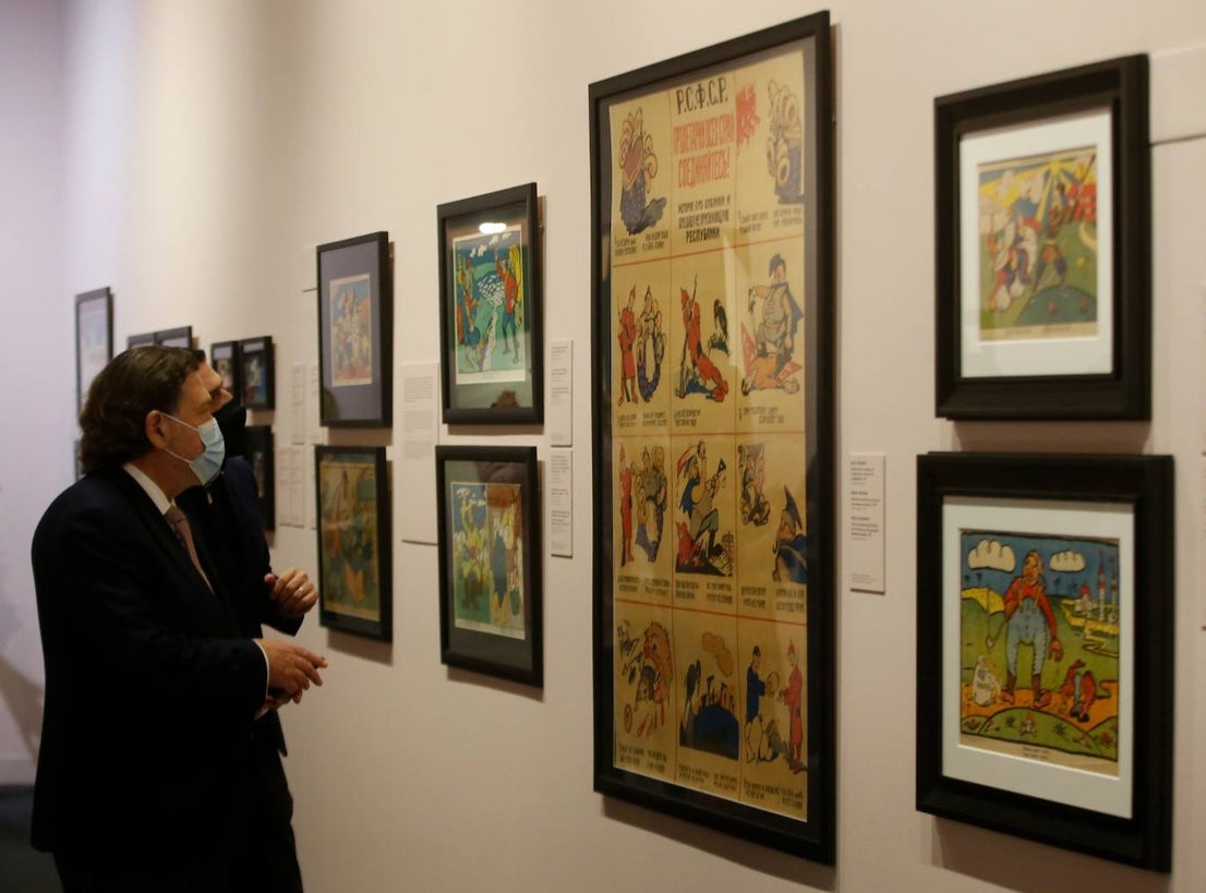 Avant-garde art at the Malaga Russian museum.