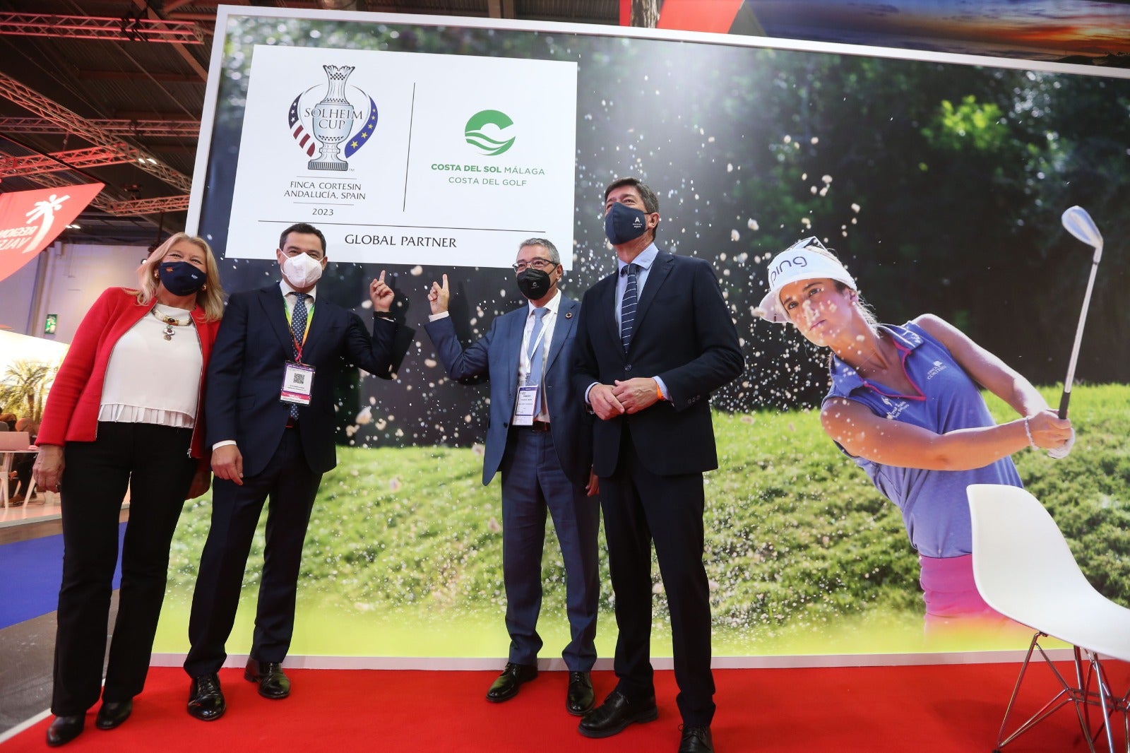 Representatives of the tourism industry in Andalucía and the Costa del Sol at the World Travel Market 2021 in London.