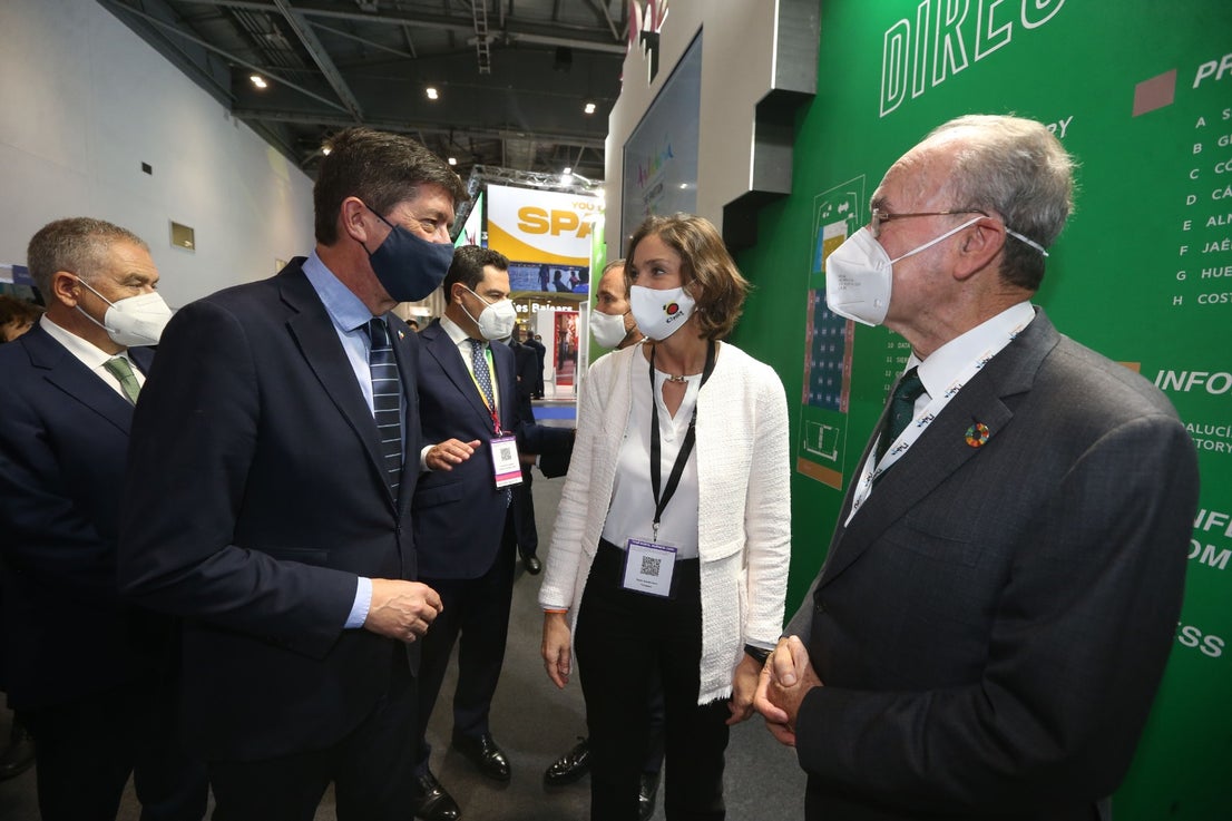 Representatives of the tourism industry in Andalucía and the Costa del Sol at the World Travel Market 2021 in London.