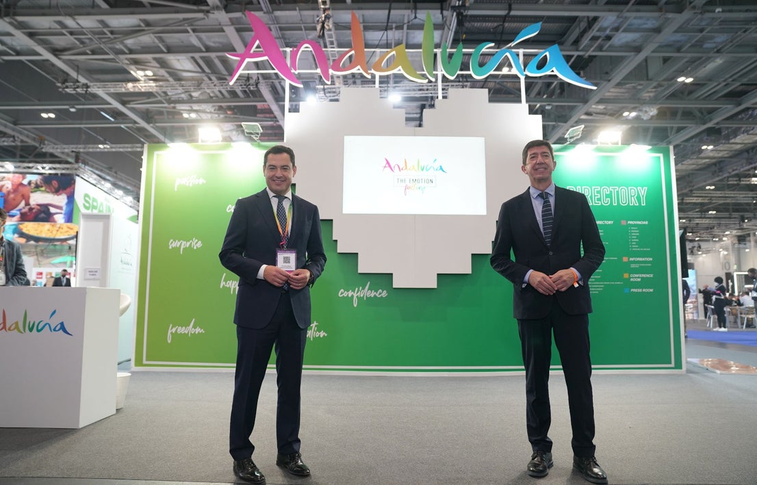 Representatives of the tourism industry in Andalucía and the Costa del Sol at the World Travel Market 2021 in London.
