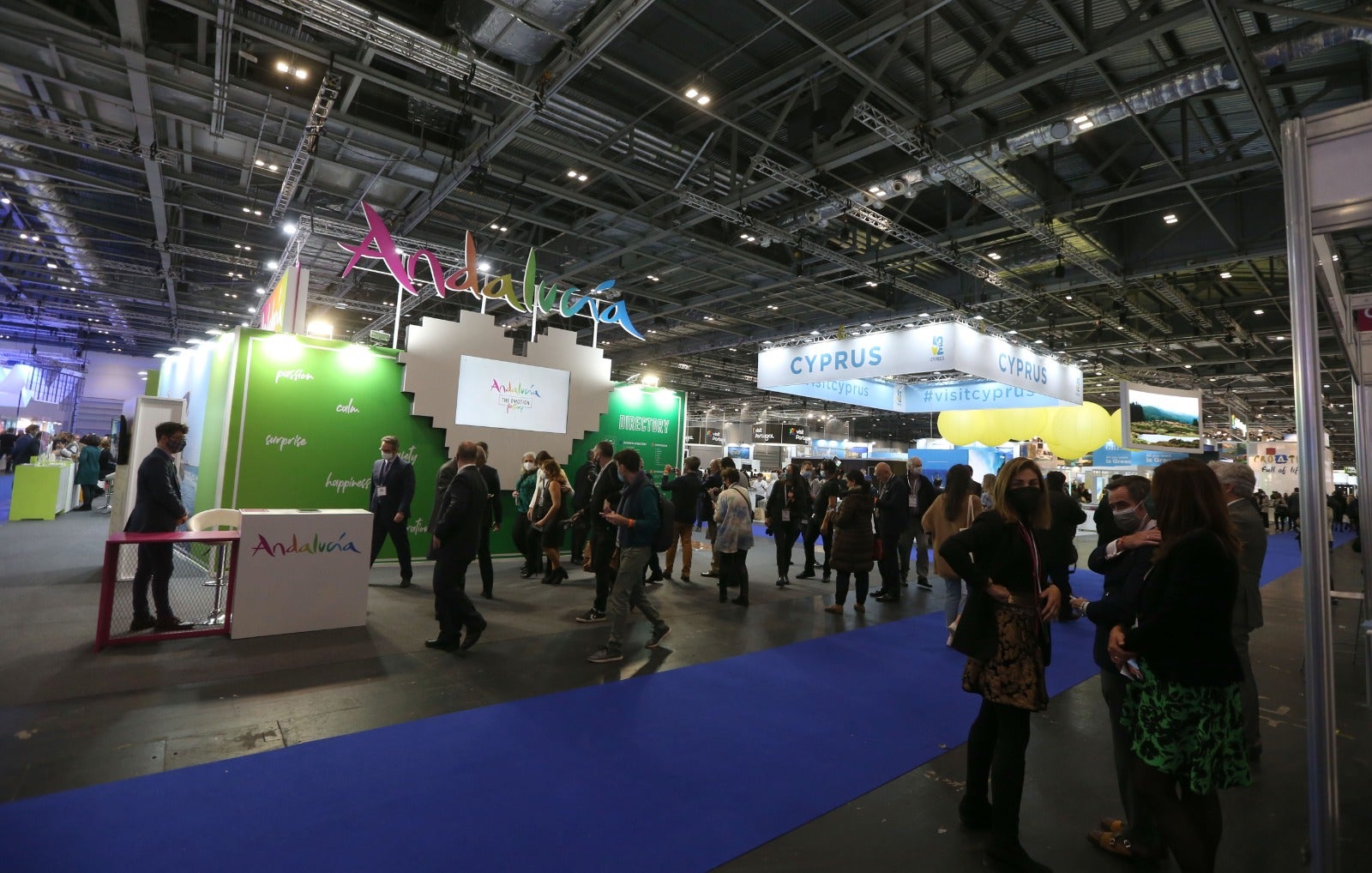 Representatives of the tourism industry in Andalucía and the Costa del Sol at the World Travel Market 2021 in London.