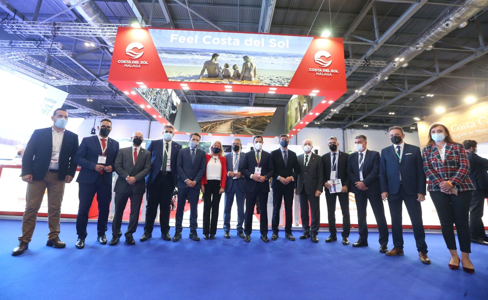 Representatives of the tourism industry in Andalucía and the Costa del Sol at the World Travel Market 2021 in London.