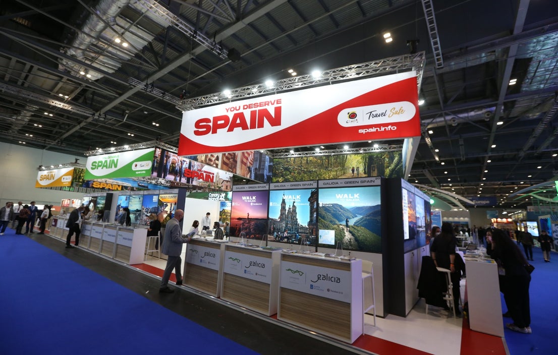 Representatives of the tourism industry in Andalucía and the Costa del Sol at the World Travel Market 2021 in London.