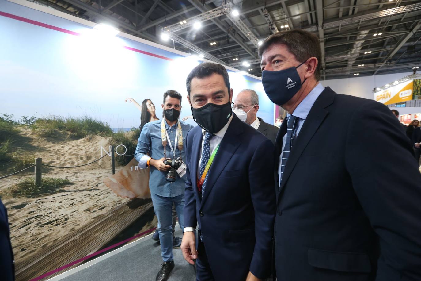 Representatives of the tourism industry in Andalucía and the Costa del Sol at the World Travel Market 2021 in London.