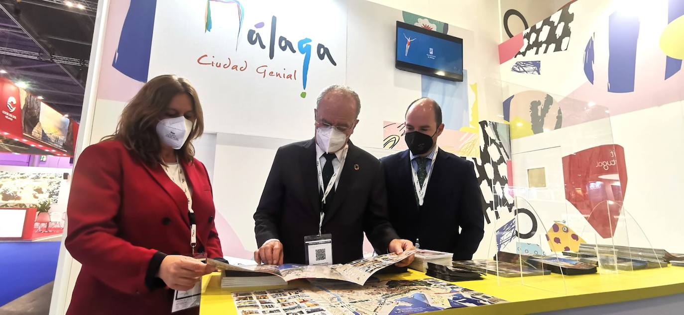 Representatives of the tourism industry in Andalucía and the Costa del Sol at the World Travel Market 2021 in London.
