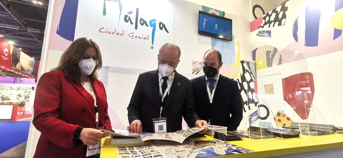 Representatives of the tourism industry in Andalucía and the Costa del Sol at the World Travel Market 2021 in London.