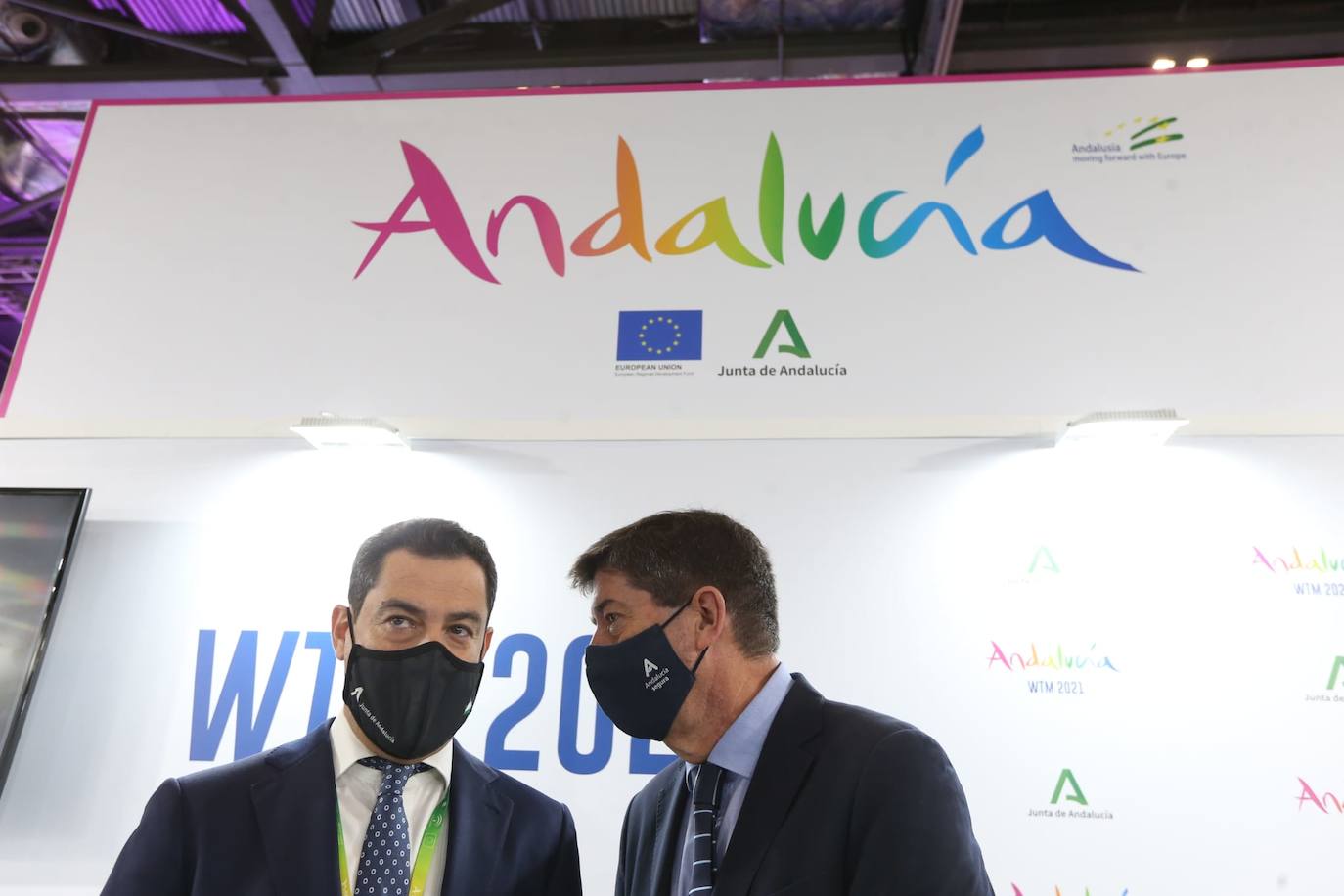 Representatives of the tourism industry in Andalucía and the Costa del Sol at the World Travel Market 2021 in London.