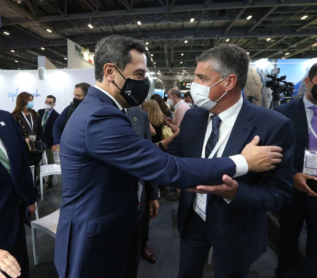 Representatives of the tourism industry in Andalucía and the Costa del Sol at the World Travel Market 2021 in London.