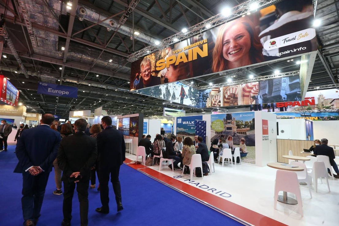 Representatives of the tourism industry in Andalucía and the Costa del Sol at the World Travel Market 2021 in London.