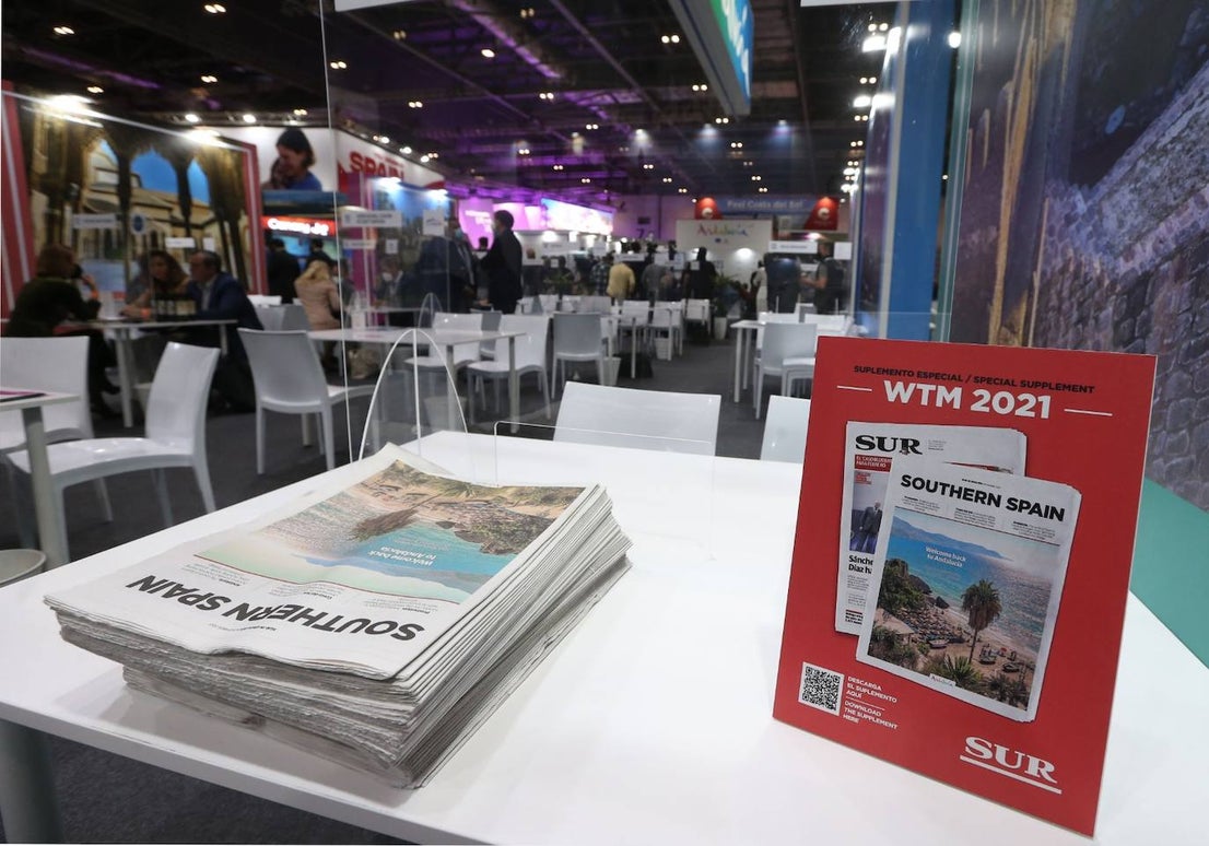 Representatives of the tourism industry in Andalucía and the Costa del Sol at the World Travel Market 2021 in London.