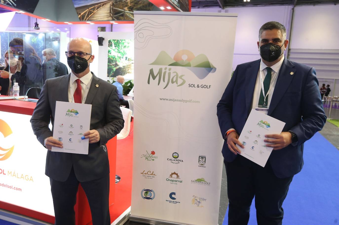 Representatives of the tourism industry in Andalucía and the Costa del Sol at the World Travel Market 2021 in London.