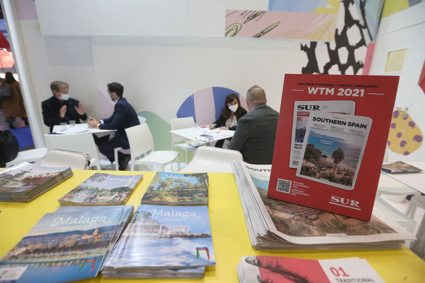 Representatives of the tourism industry in Andalucía and the Costa del Sol at the World Travel Market 2021 in London.