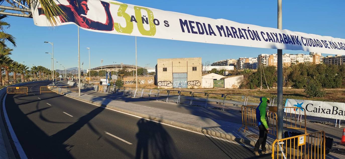 Almost 7,000 people participated in the Malaga half marathon on Sunday.