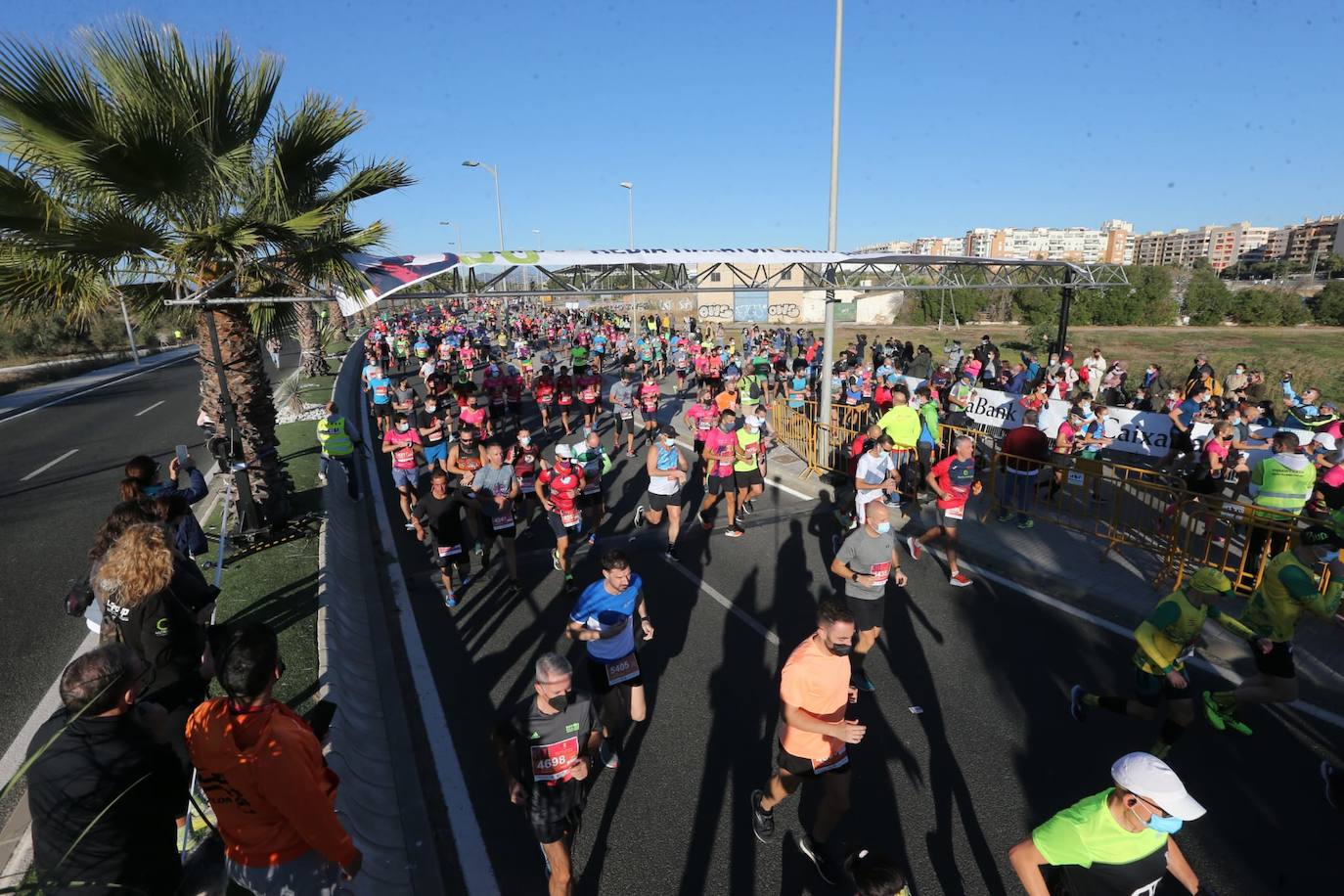 Almost 7,000 people participated in the Malaga half marathon on Sunday.