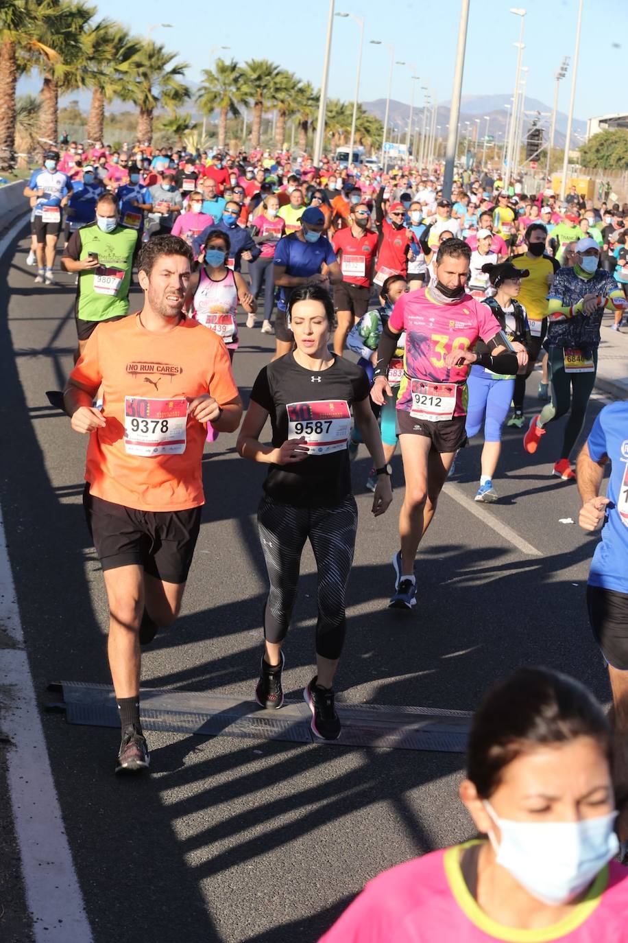 Almost 7,000 people participated in the Malaga half marathon on Sunday.