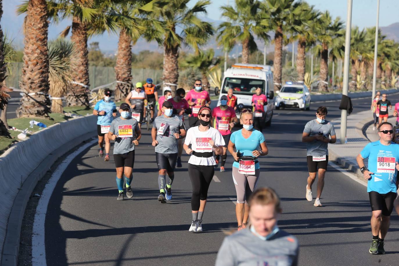 Almost 7,000 people participated in the Malaga half marathon on Sunday.