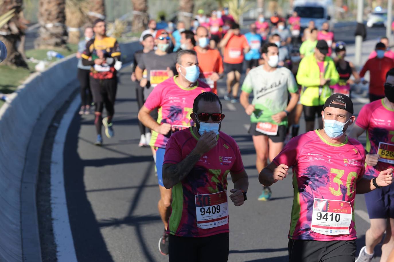 Almost 7,000 people participated in the Malaga half marathon on Sunday.