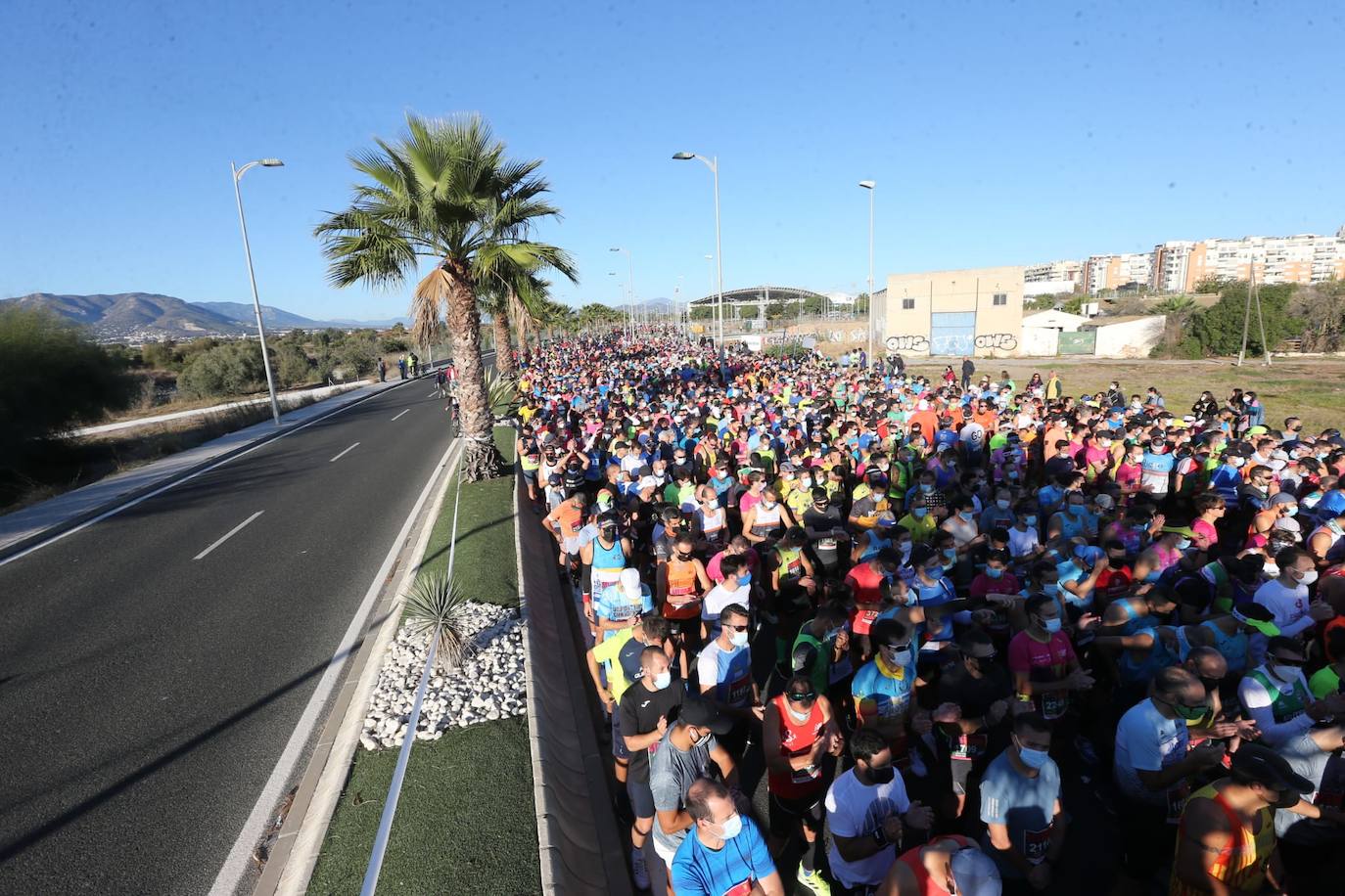 Almost 7,000 people participated in the Malaga half marathon on Sunday.