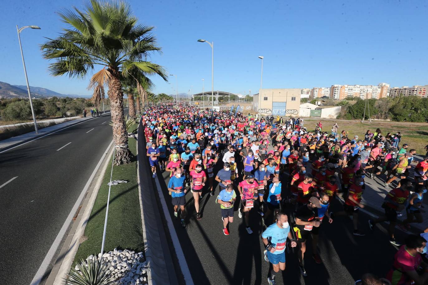 Almost 7,000 people participated in the Malaga half marathon on Sunday.