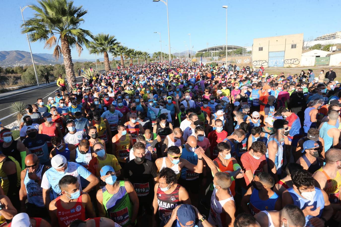 Almost 7,000 people participated in the Malaga half marathon on Sunday.