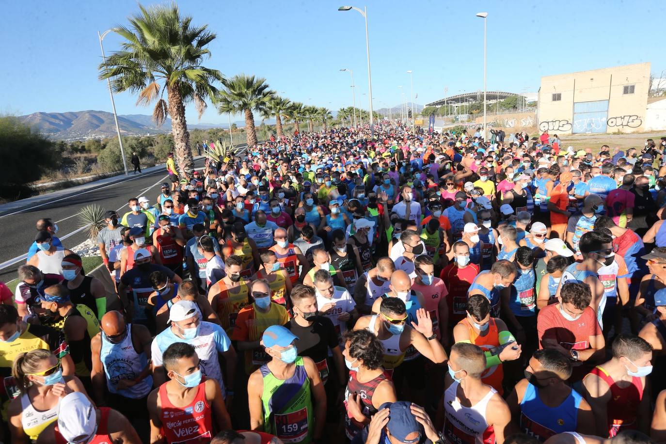 Almost 7,000 people participated in the Malaga half marathon on Sunday.