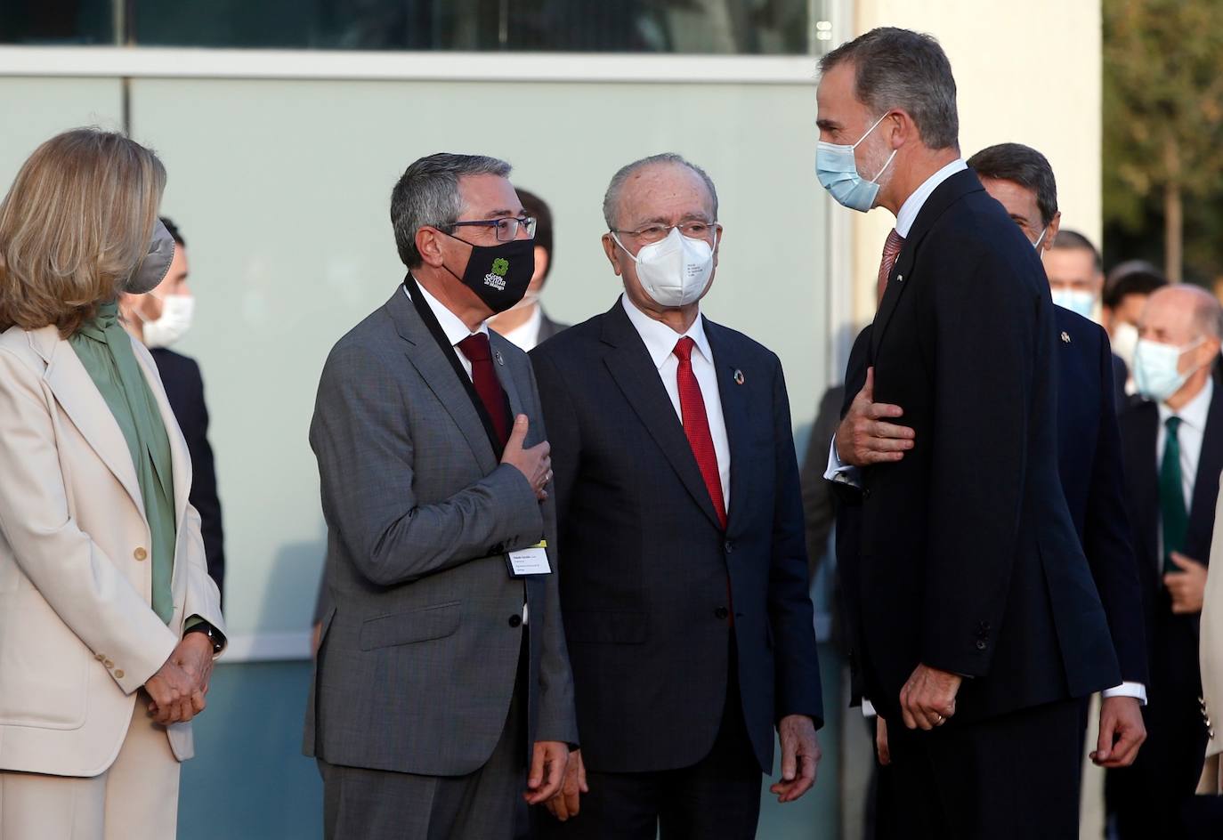 King Felipe attended the event alongside the presidents of Italy and Portugal.