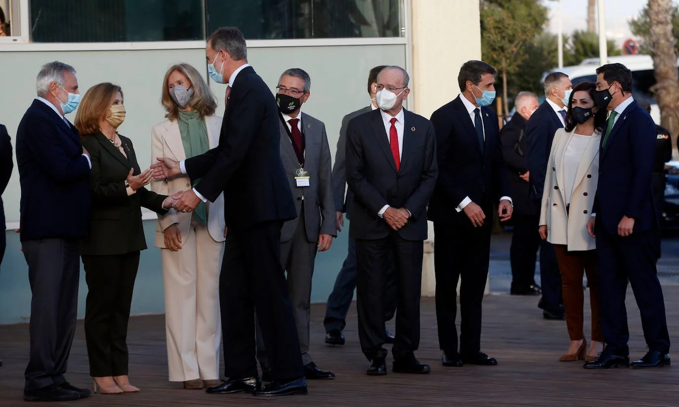 King Felipe attended the event alongside the presidents of Italy and Portugal.