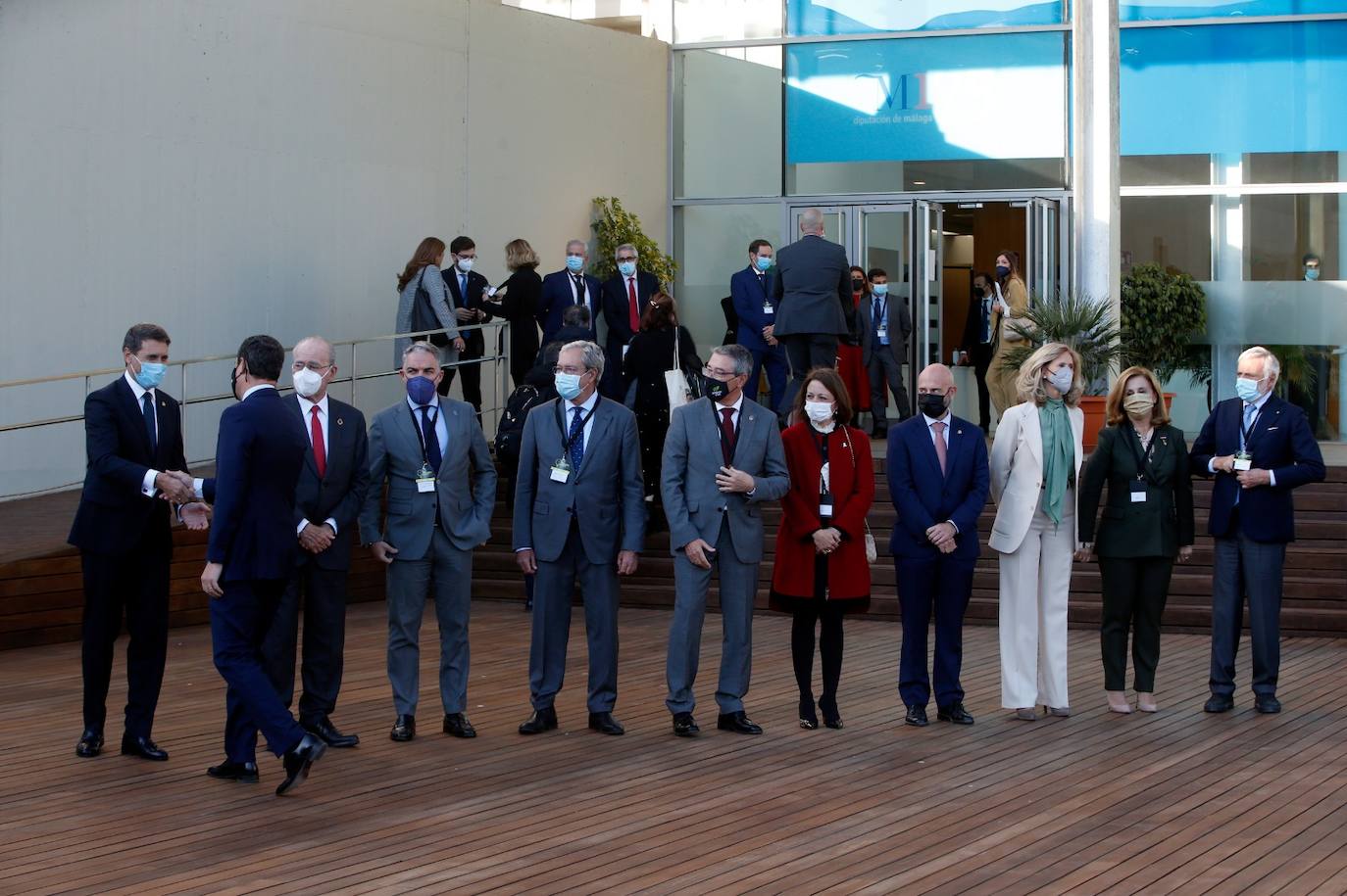 King Felipe attended the event alongside the presidents of Italy and Portugal.