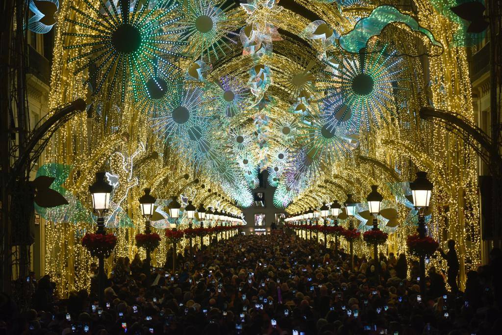 The festive spirit has arrived in the streets of the city of Malaga.