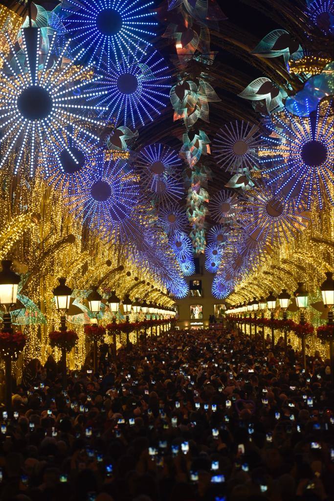 The festive spirit has arrived in the streets of the city of Malaga.