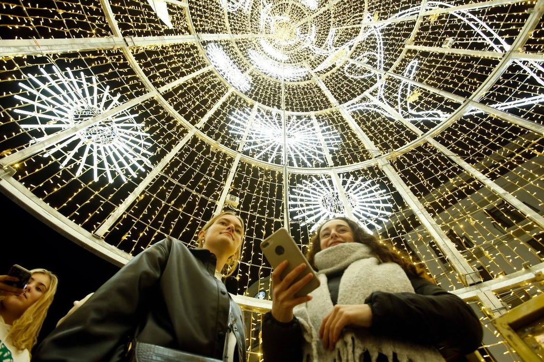 The festive spirit has arrived in the streets of the city of Malaga.