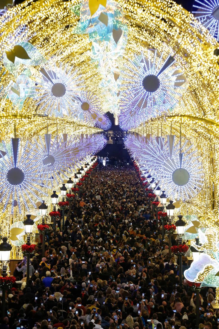 The festive spirit has arrived in the streets of the city of Malaga.