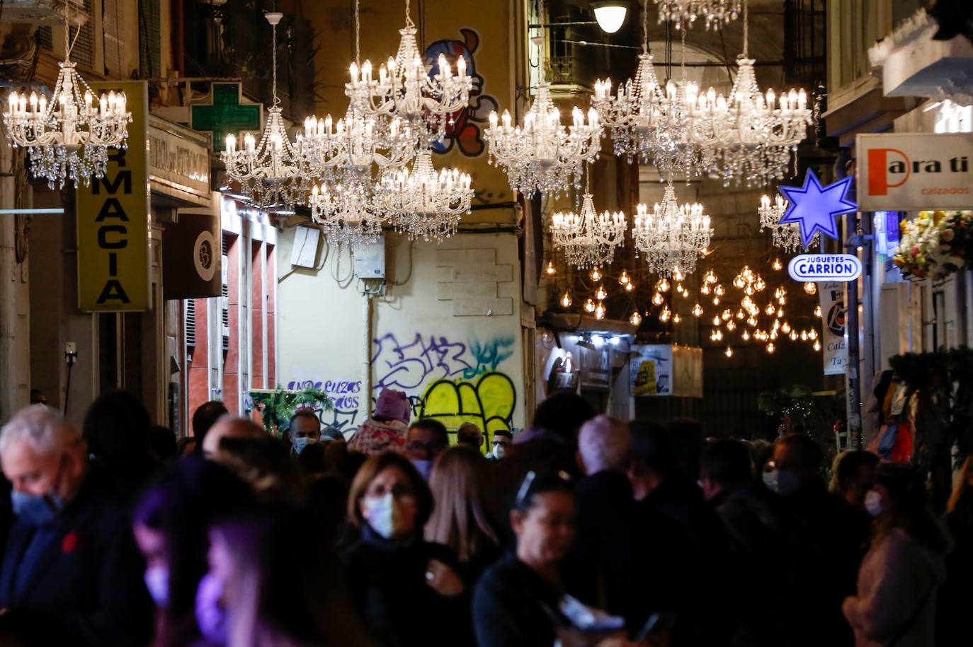 The festive spirit has arrived in the streets of the city of Malaga.