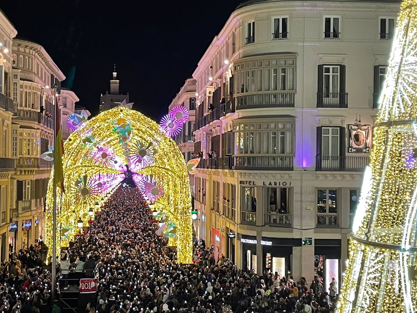 The festive spirit has arrived in the streets of the city of Malaga.