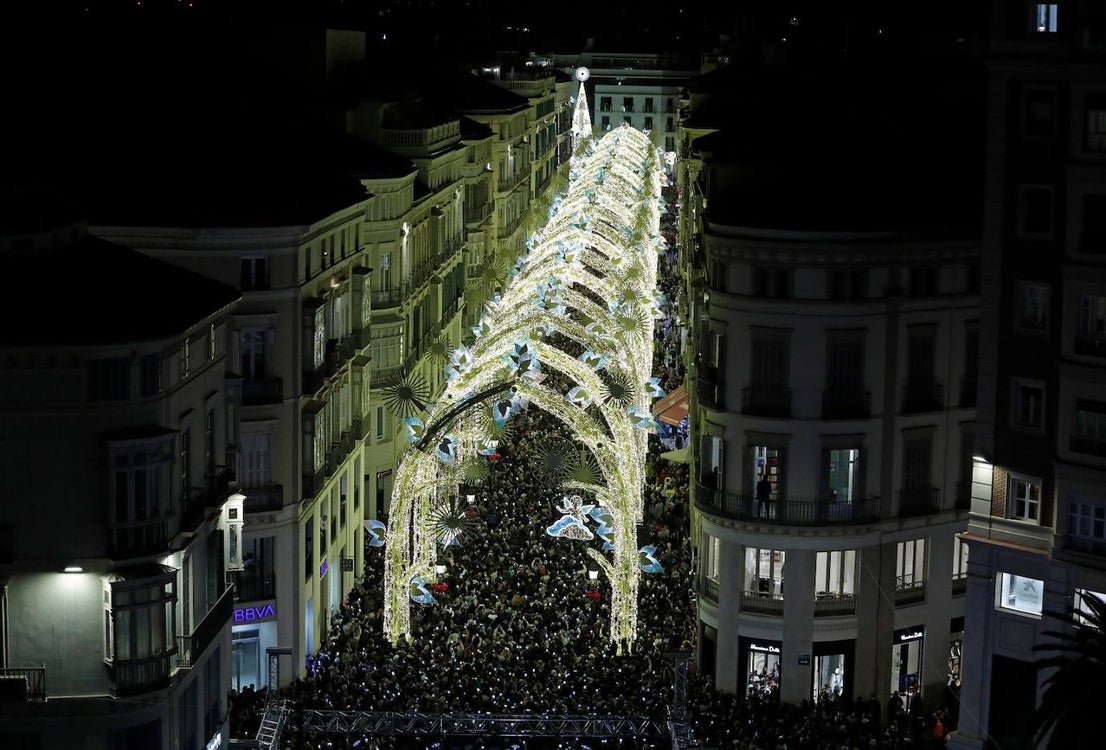 The festive spirit has arrived in the streets of the city of Malaga.
