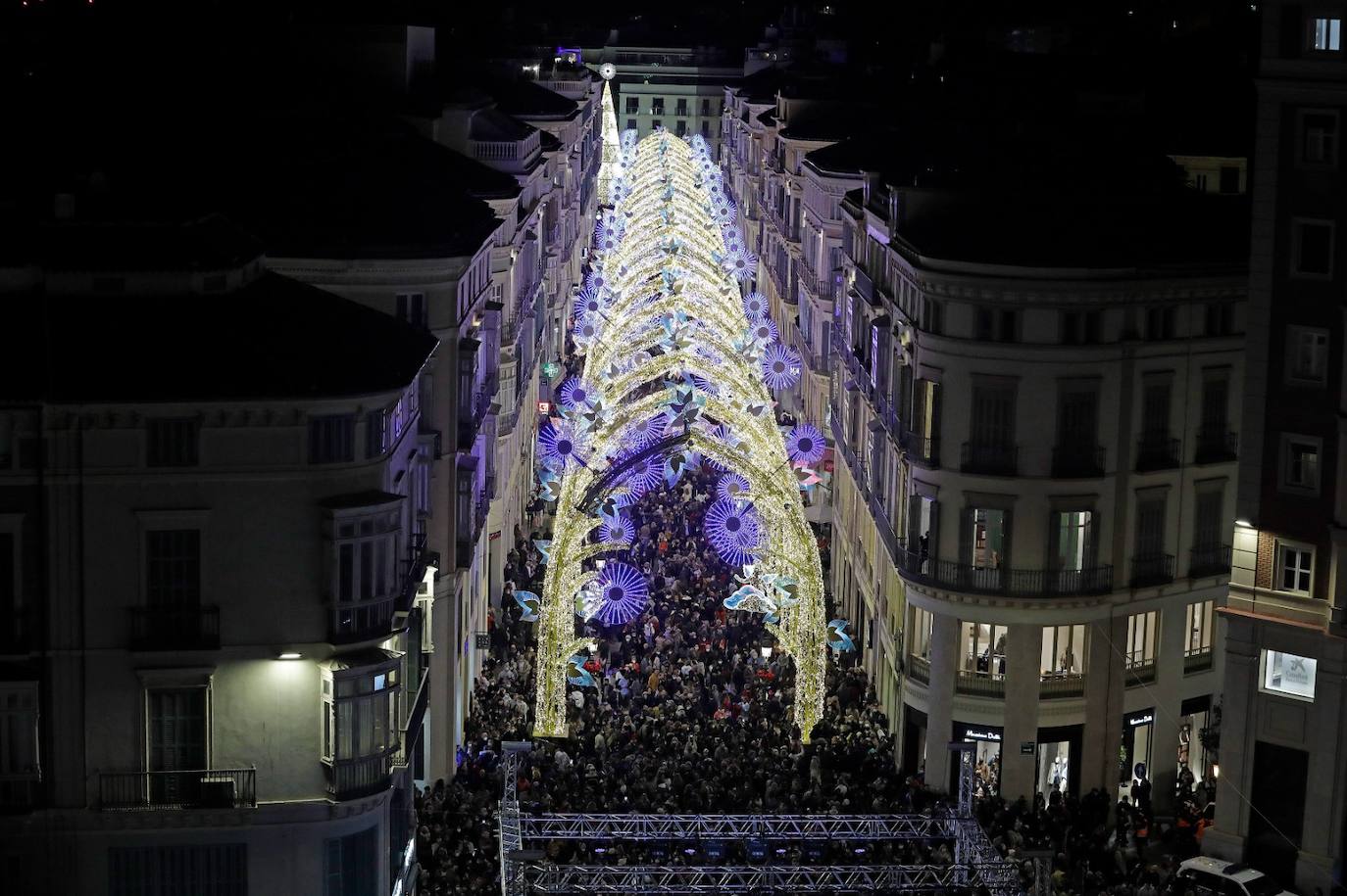 The festive spirit has arrived in the streets of the city of Malaga.