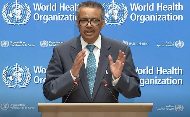 File photograph of Tedros Adhanom, WHO director general.