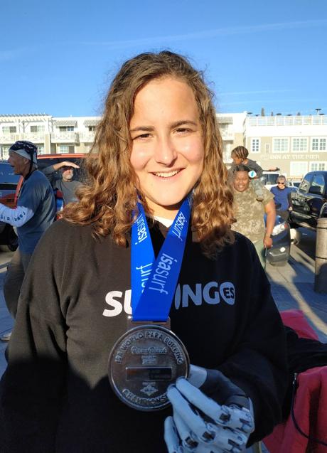 Imagen - Sarah with her silver medal. 