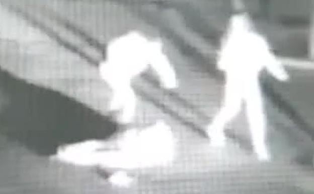 CCTV captured the attack 