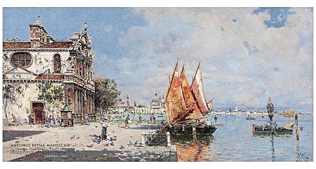 Antonio Reyna Manescau's painting in The Hermitage.