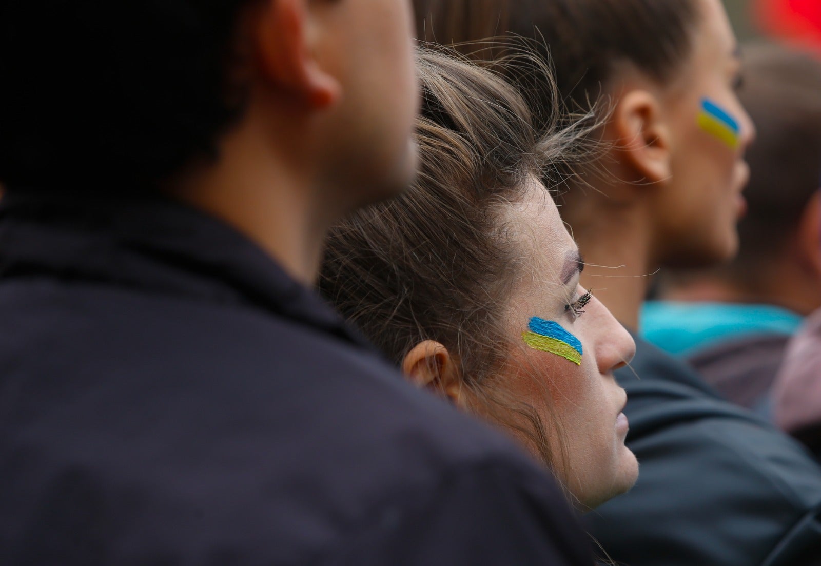 Demonstration in Malaga's Plaza de la Marina, this Sunday. 