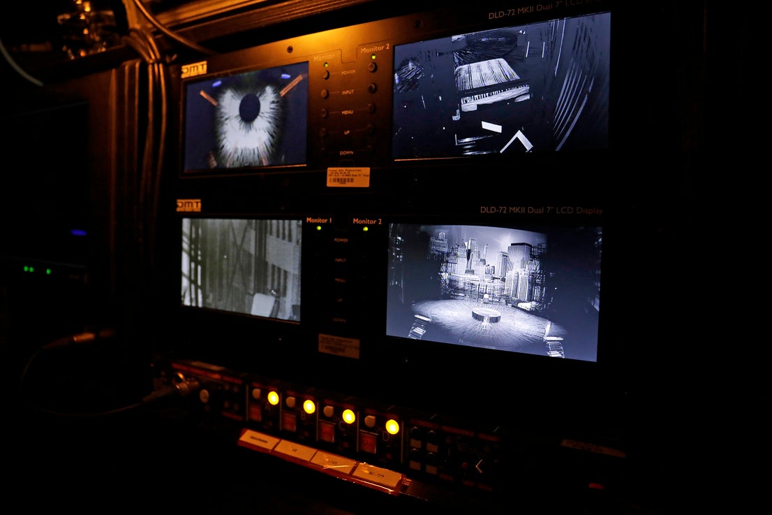 Behind the scenes at the Soho theatre as Antonio Banderas and the cast of Company prepare for a show.