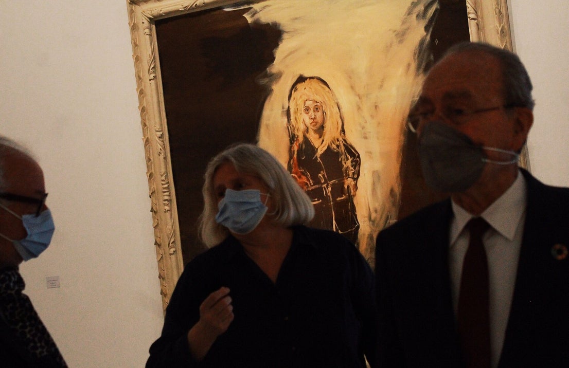 The North American artist recreates traditional Spanish paintings.