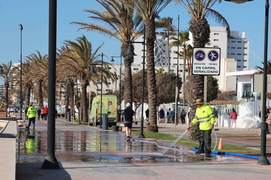 Working against the clock on the Huelin and La Malagueta beaches in Malaga city, and also on the beaches of Torremolinos