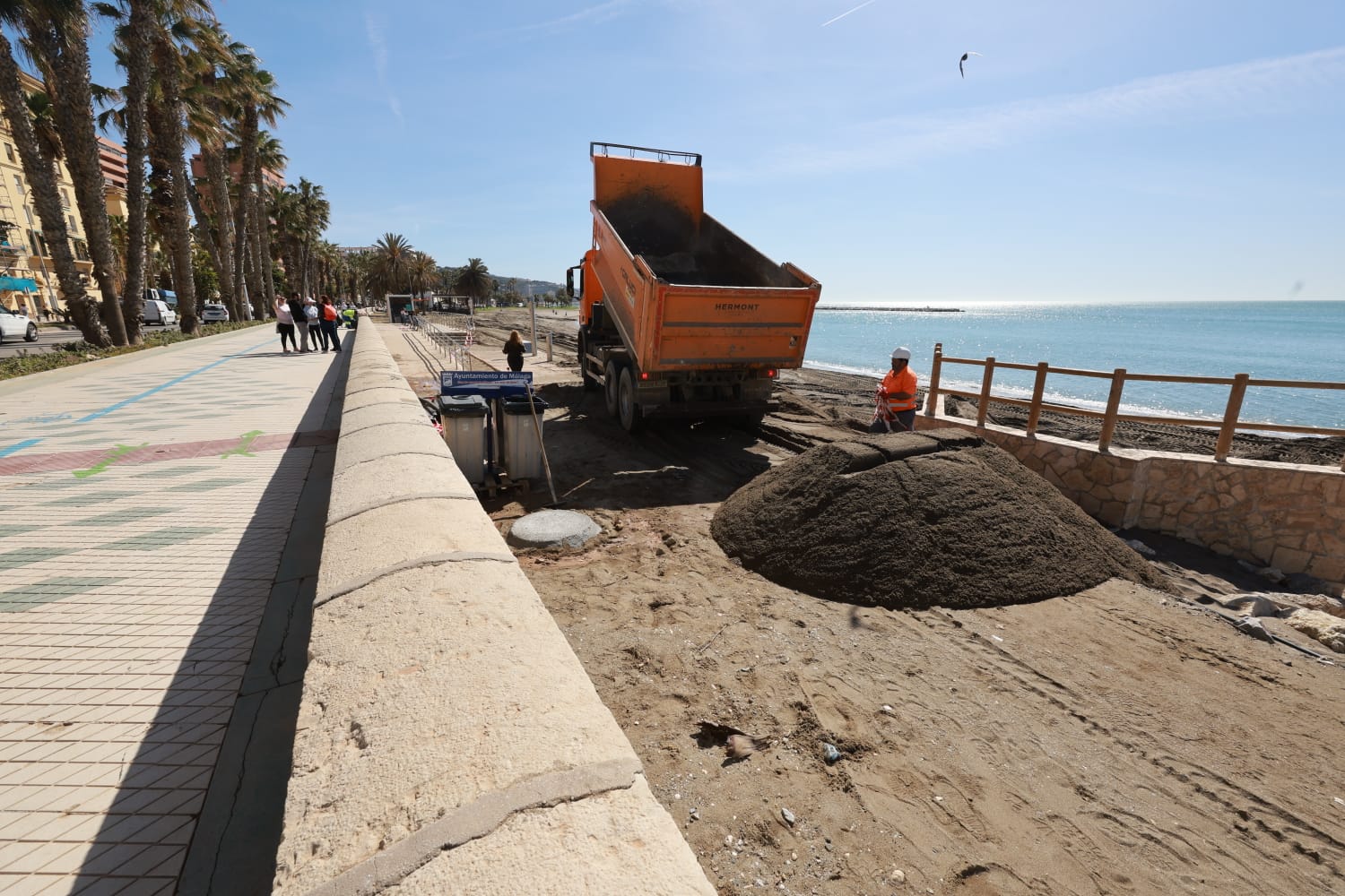Working against the clock on the Huelin and La Malagueta beaches in Malaga city, and also on the beaches of Torremolinos
